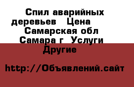 Спил аварийных деревьев › Цена ­ 990 - Самарская обл., Самара г. Услуги » Другие   